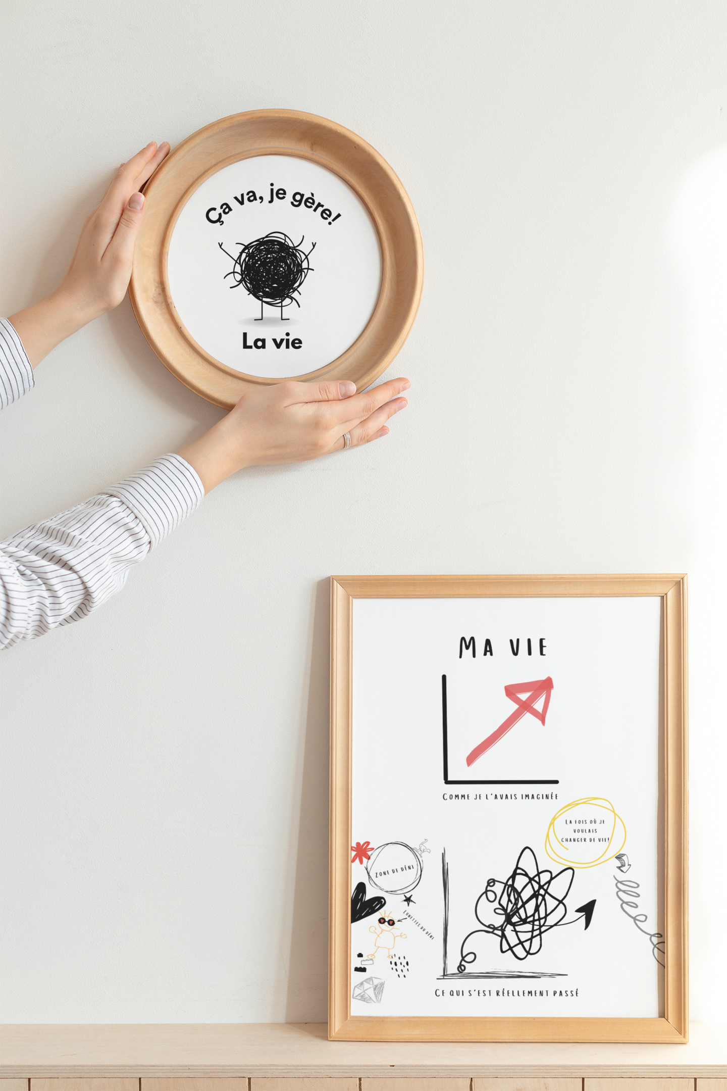 Le duo d'affiches "La vie"