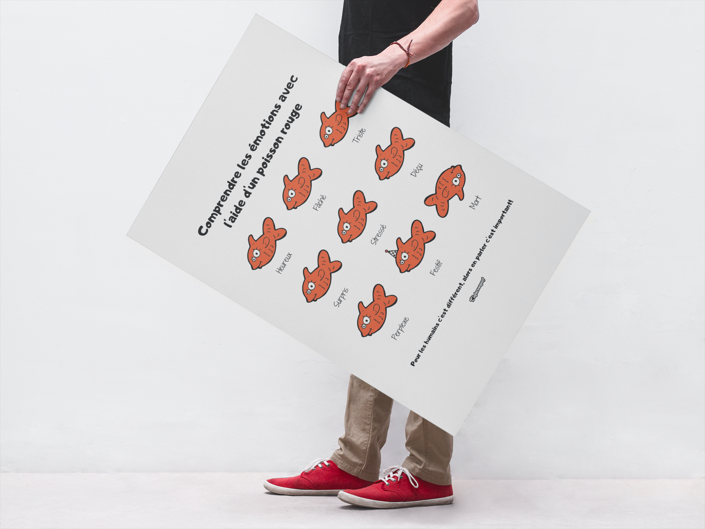 L'affiche "T'es pas un poisson rouge!"